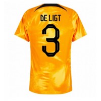 Nederländerna Matthijs de Ligt #3 Hemmatröja VM 2022 Kortärmad